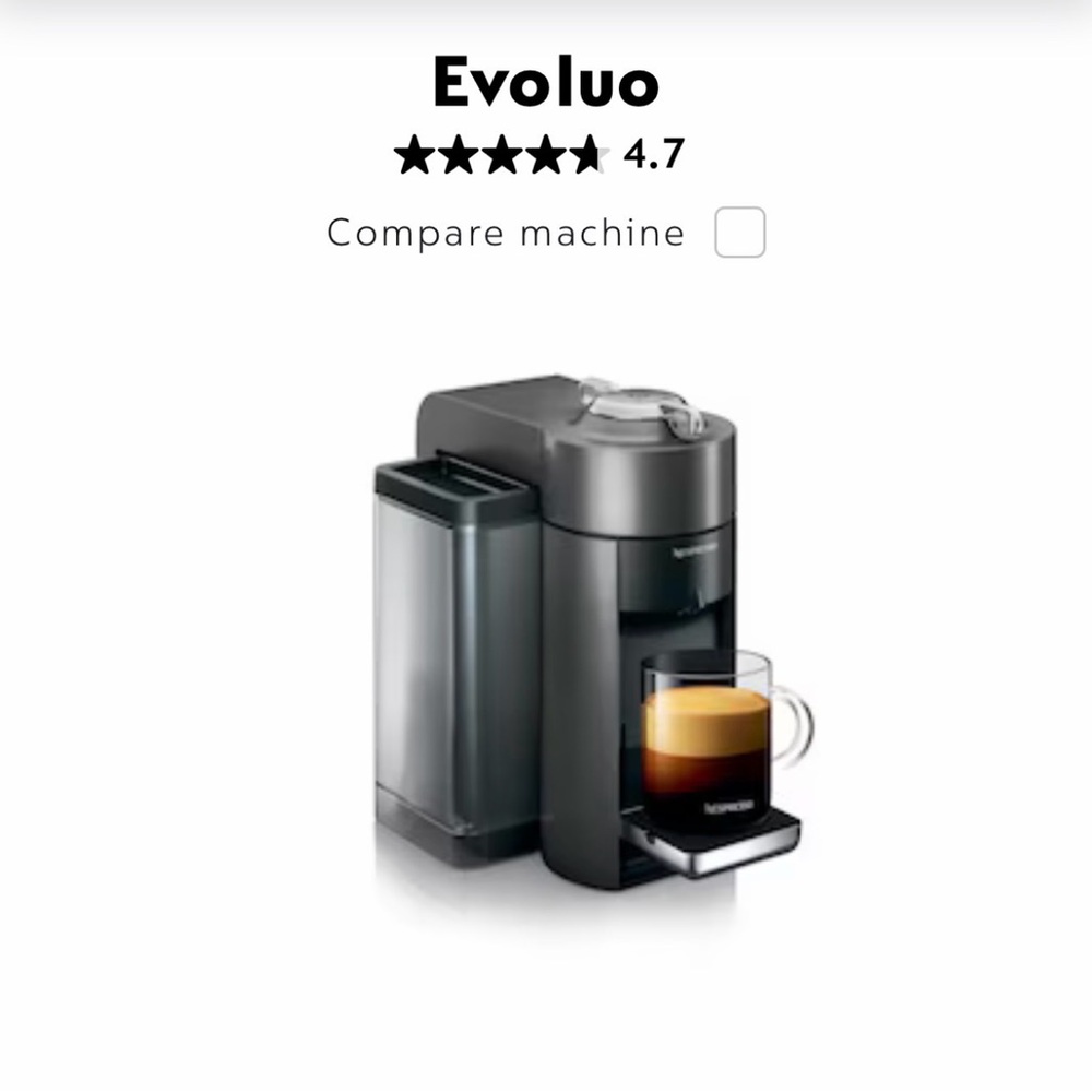 Nespresso Vertuo
Evoluo Graphite Metal ☕️